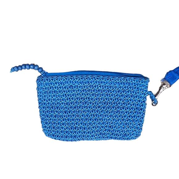 EA Etienne Aigner Nylon Beaded Starfish Design Purse - Picture 10 of 12